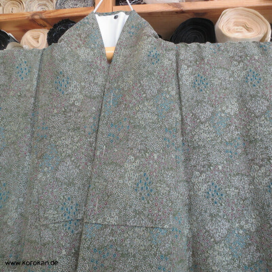 Millefleur kleingemustert gewebter Jacquard Komon Kimono