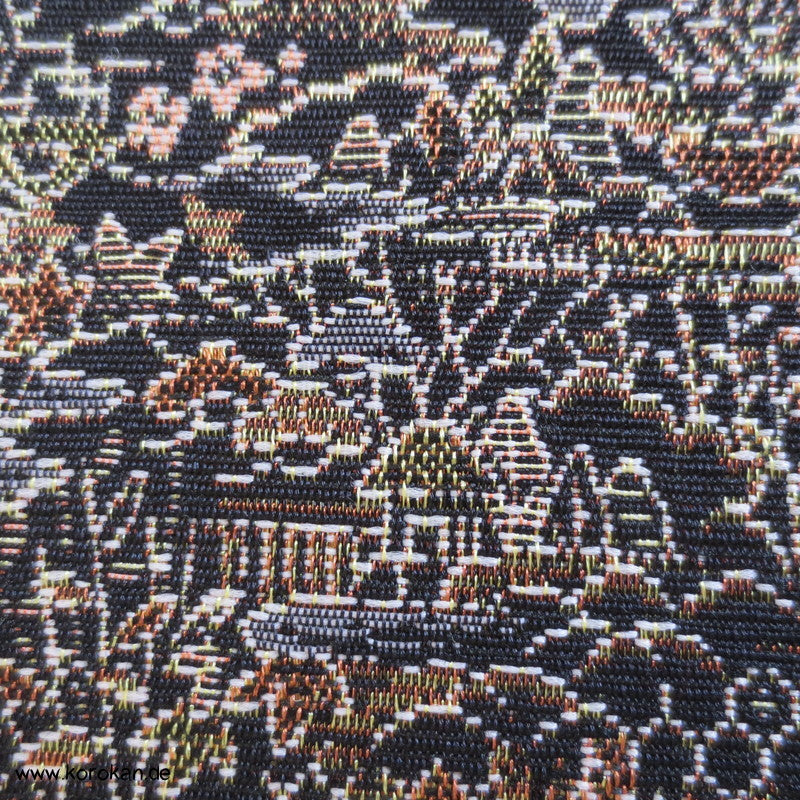 Häuser Omeshi Wolle/ Seide Jacquard, handgewebt