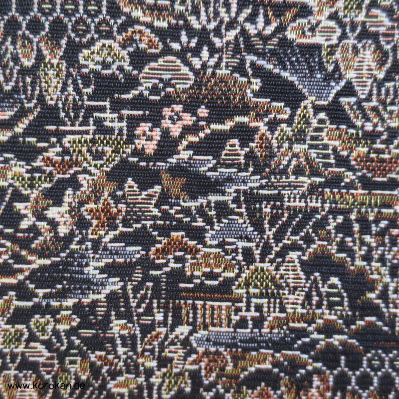 Häuser Omeshi Wolle/ Seide Jacquard, handgewebt