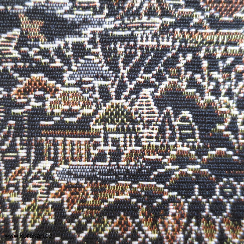 Häuser Omeshi Wolle/ Seide Jacquard, handgewebt