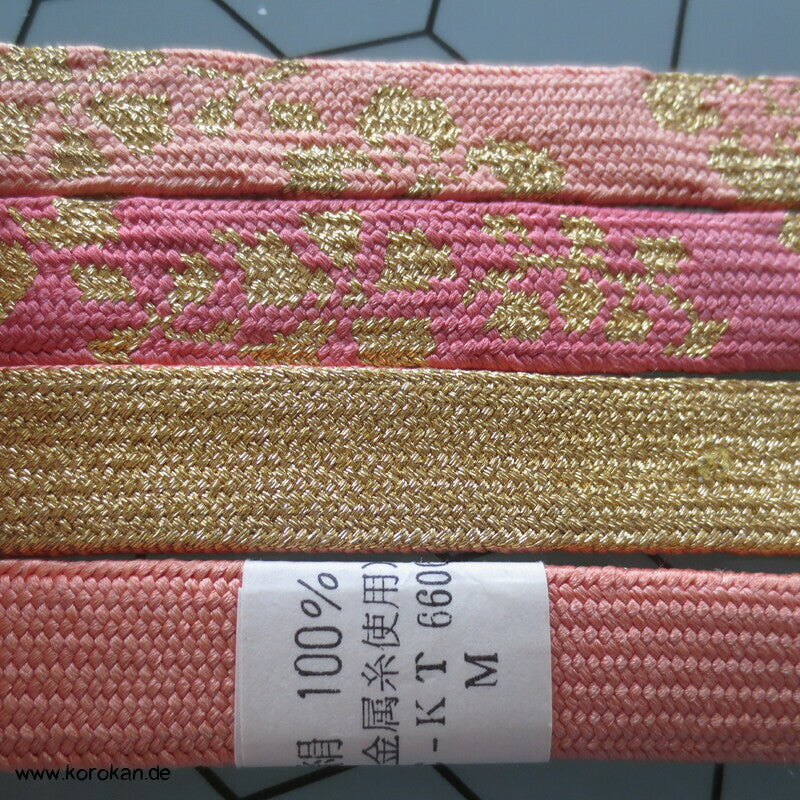 sakura gold Obijime, Seide / Lurex, wechselseitig