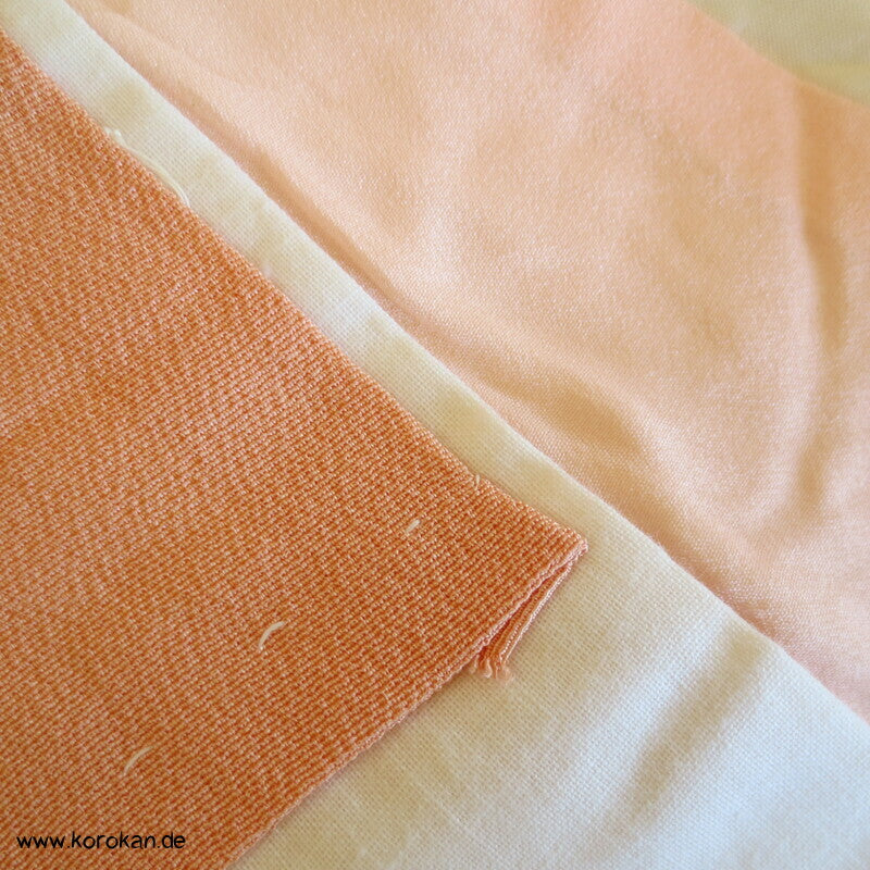 Kikko Seide Juban Unterkimono, apricot Kragen