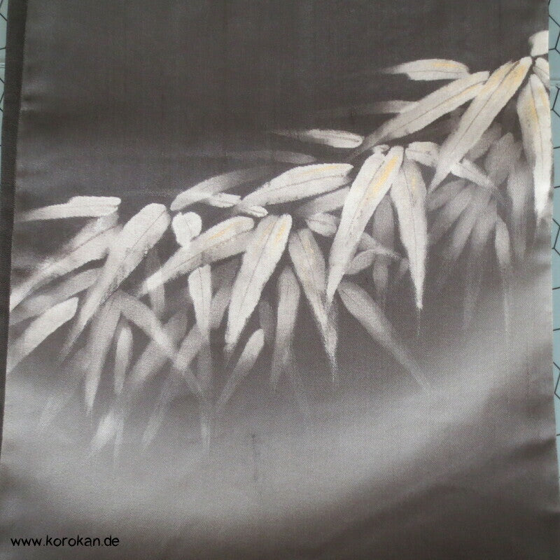 gemalter Bambus Sommer Nagoya / Fukuro Obi, Organza