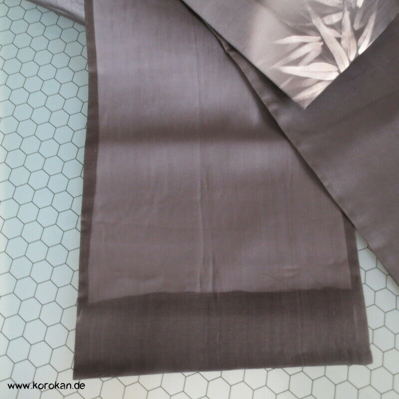 gemalter Bambus Sommer Nagoya / Fukuro Obi, Organza