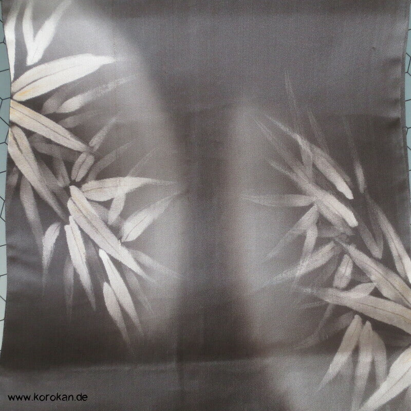 gemalter Bambus Sommer Nagoya / Fukuro Obi, Organza