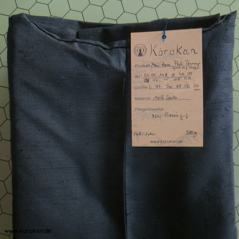 Spatz im Baum gemaltes Futter, Haori Tsumugi Seide Kimono Jacke