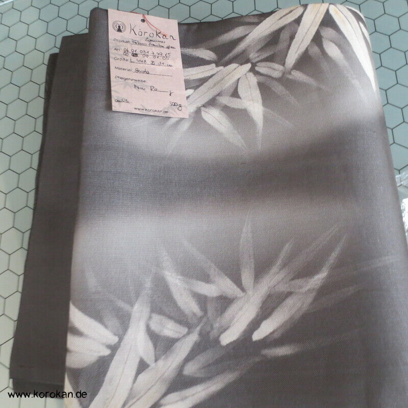 gemalter Bambus Sommer Nagoya / Fukuro Obi, Organza