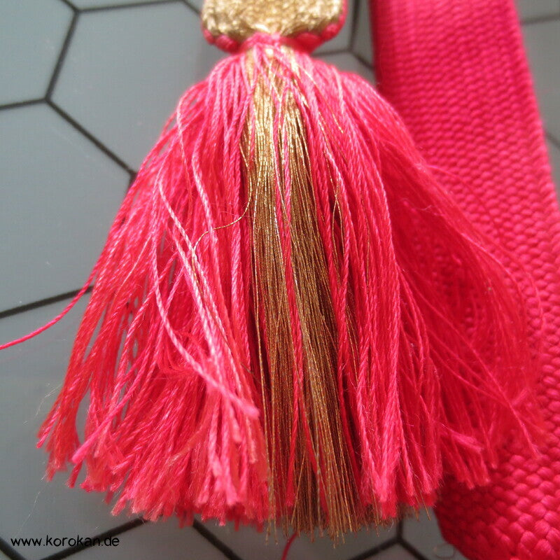 neonpink gold Obijime, Seide / Lurex