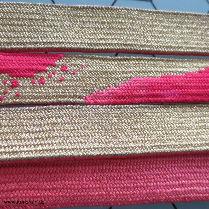 neonpink gold Obijime, Seide / Lurex