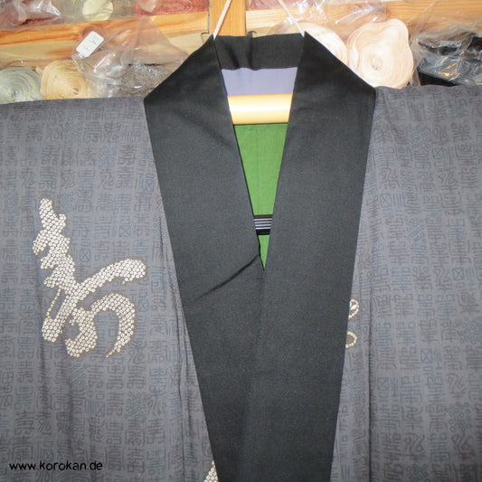 Kanji Zeichen Wollmusselin Juban Kimono