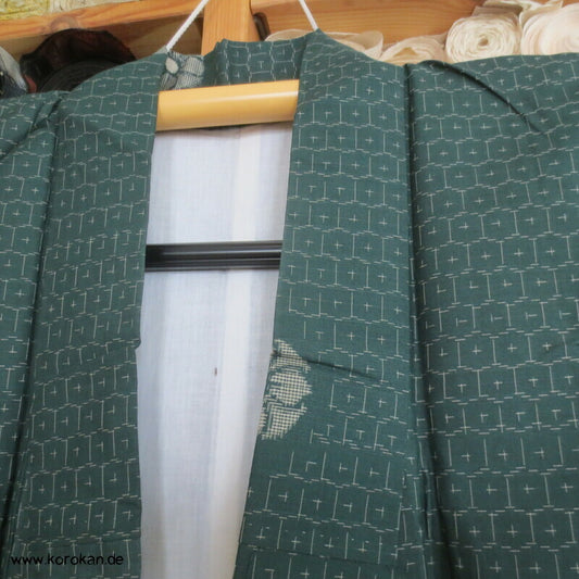 Kikko, Blumensignets japanischer Meisen Seiden Art Deco Kimono