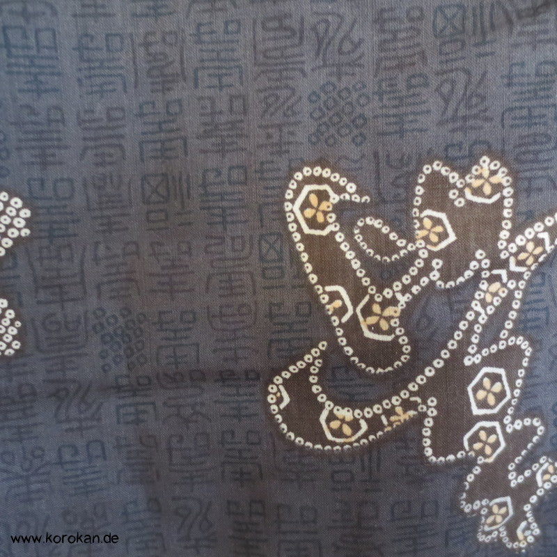 Kanji Zeichen Wollmusselin Juban Kimono
