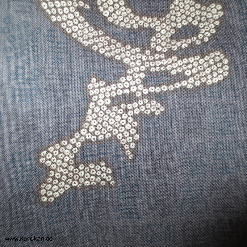 Kanji Zeichen Wollmusselin Juban Kimono