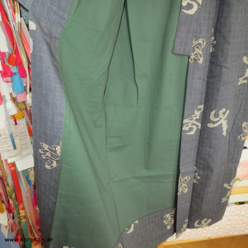 Kanji Zeichen Wollmusselin Juban Kimono
