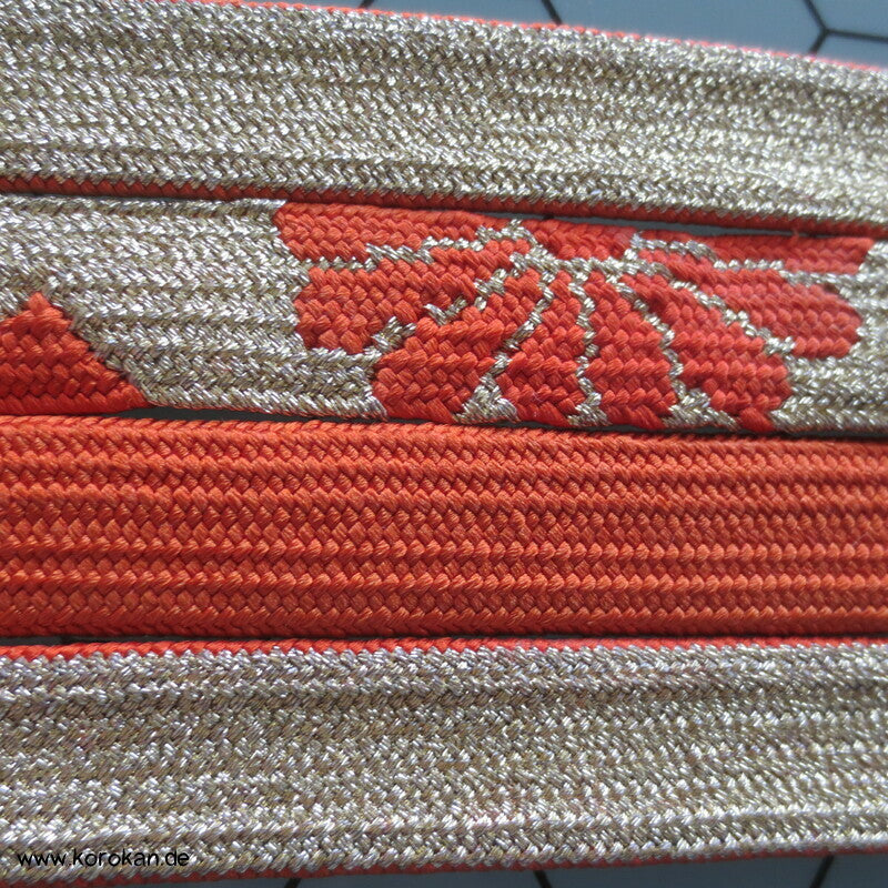 Kiku persimmon Obijime, Seide / Lurex