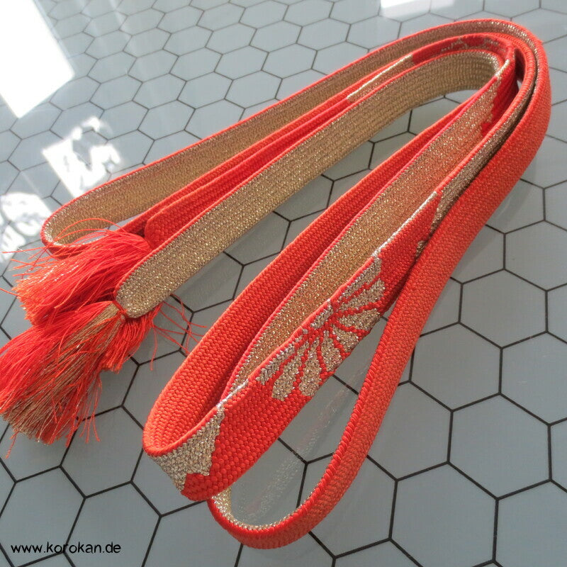 Kiku persimmon Obijime, Seide / Lurex