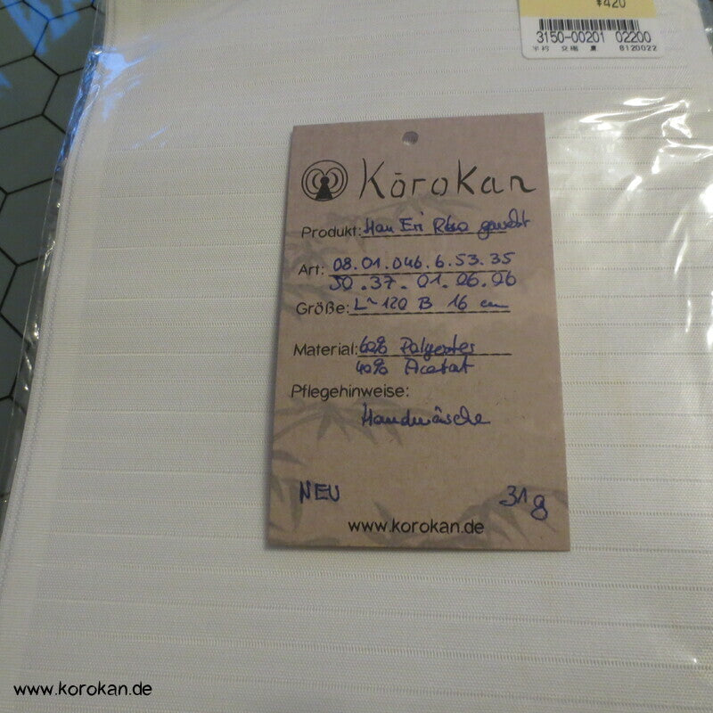 HanEri, weiß, Rho gewebt, originalverpackt