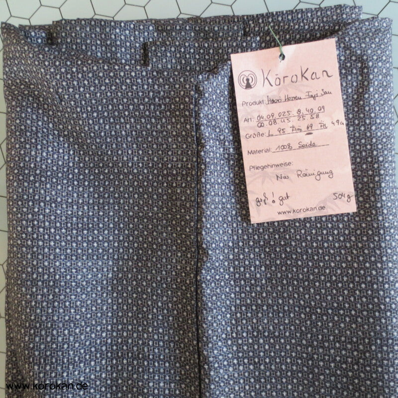 gewebter Fuji San Futter, Kasuri Tsumugi Seiden Haori Jacke