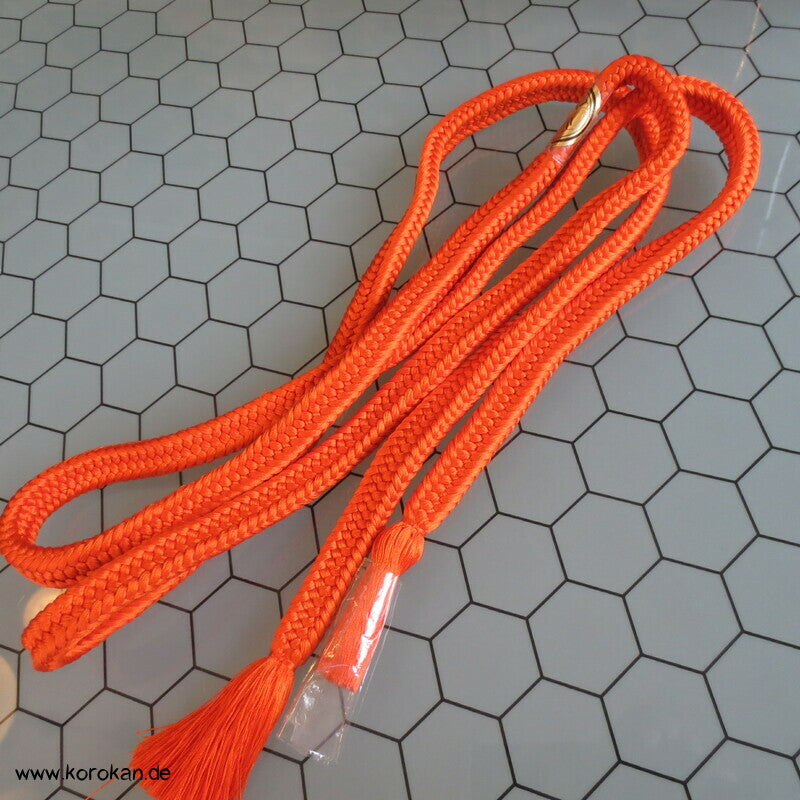 orange uni dicker weicher Obijime, Seide