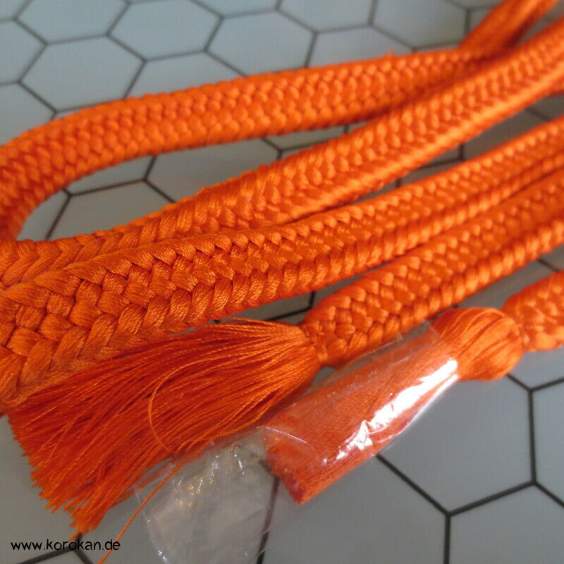 orange uni dicker weicher Obijime, Seide