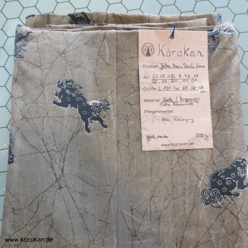 Shishi Löwen Seide Juban Männer Unterkimono