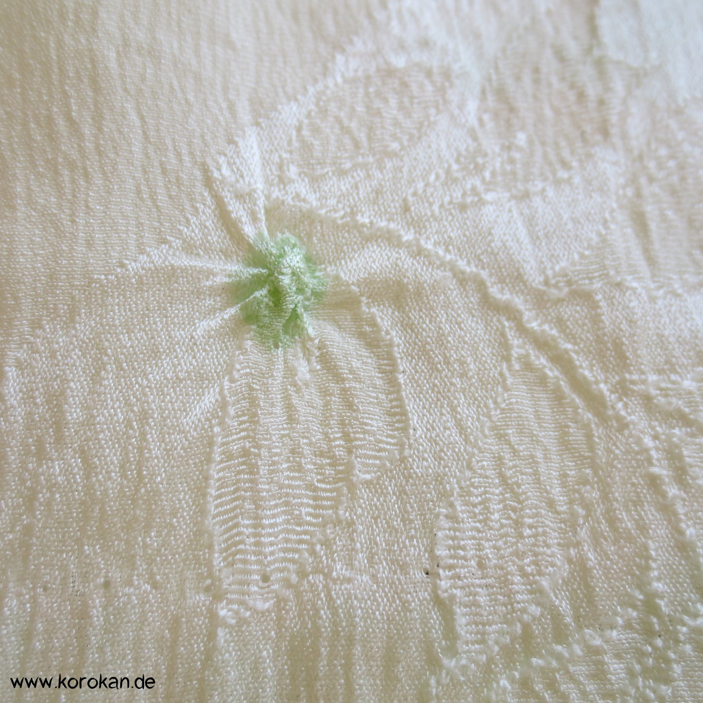 Shibori zartgrün Obiage, leicht