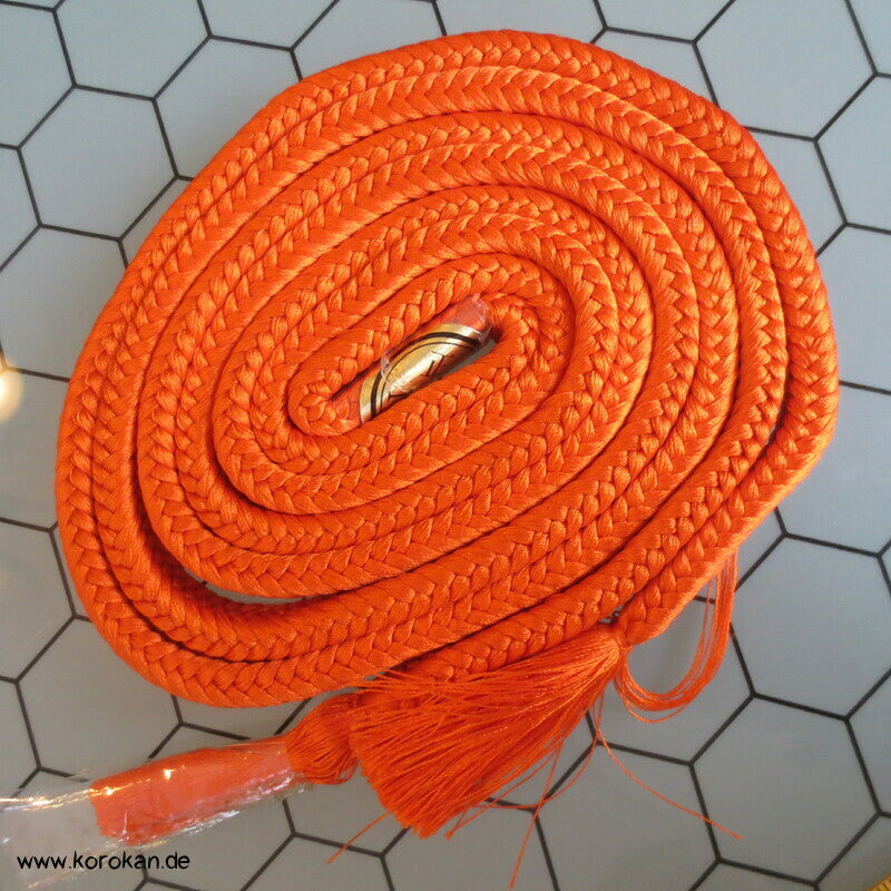 orange uni dicker weicher Obijime, Seide