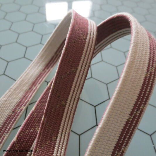 mauve kiesel wechselseitig Obijime, Seide / Lurex