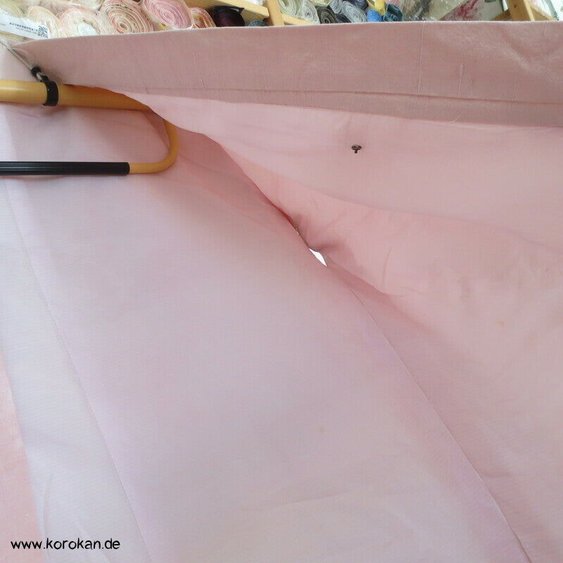 Dochugi Kimono Jacke sakura rosa Wildseiden Tsumugi, lang