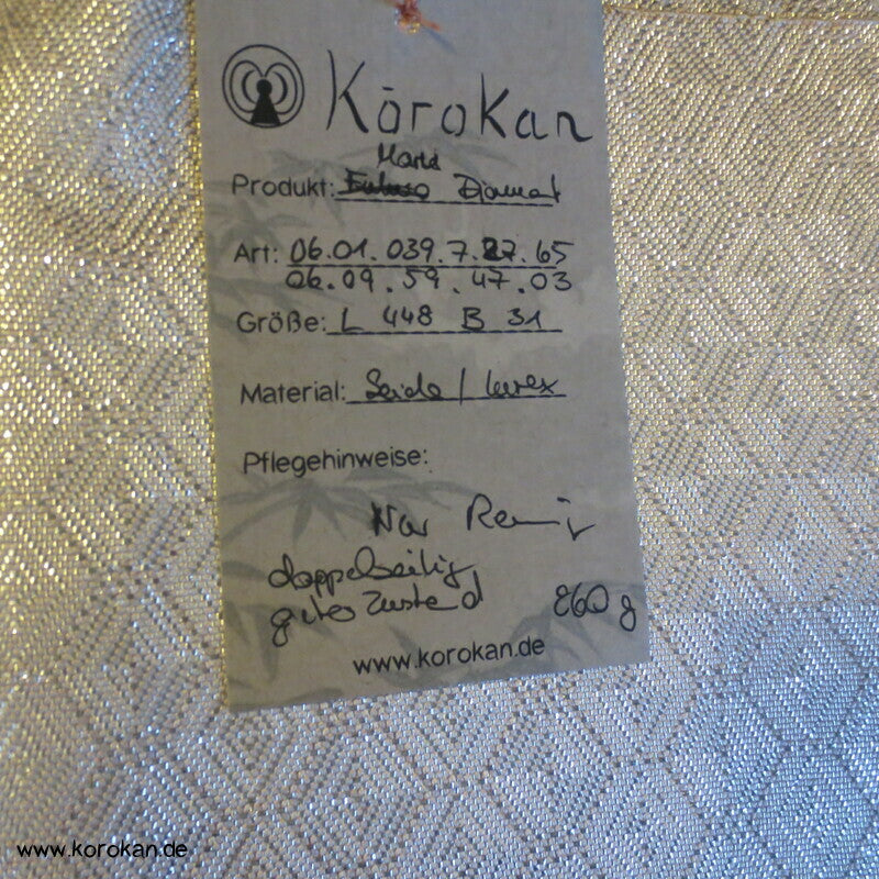 Diamantmuster moderner Maru Obi, beidseitig Vollglanz Seidenbrokat Kimonogürtel