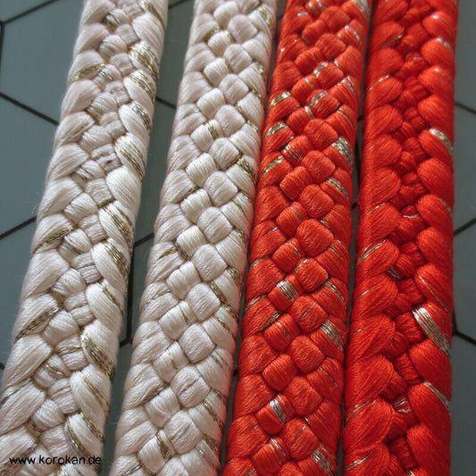 Koi orange Obijime, Seide / Lurex,