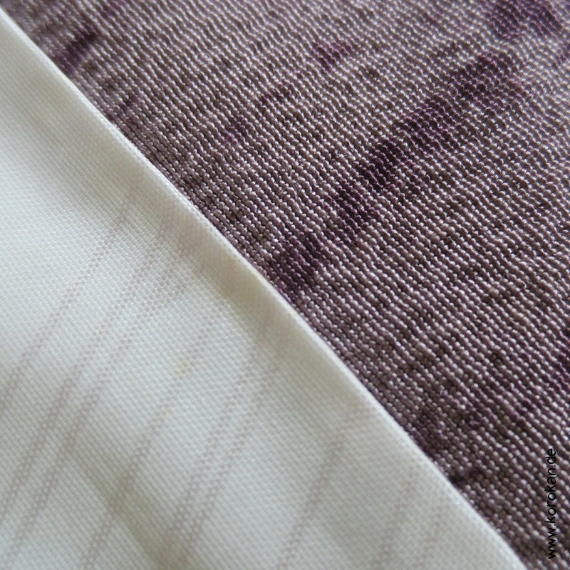 Itajime Shibori Druck Haori Kimono Jacke, Seidencrepe, mit Himo
