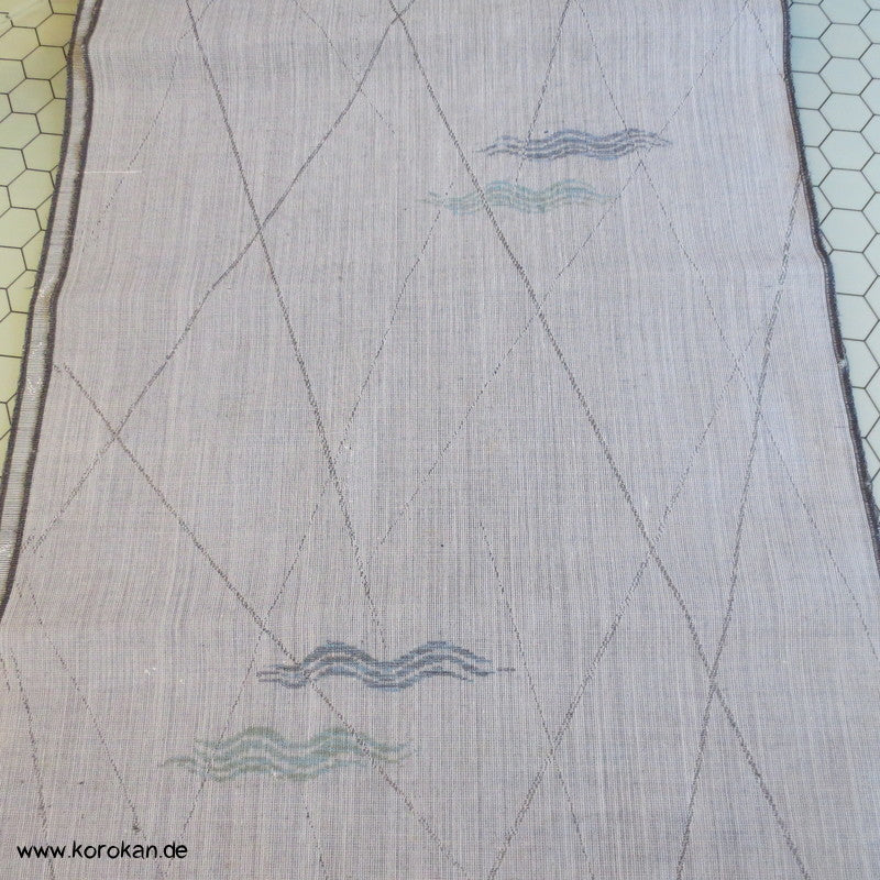 Welle Kimono Rho Stoff aus Wolle, zart und durchsichtig