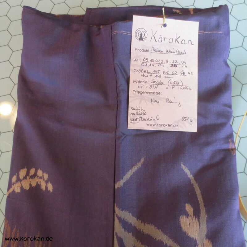 Meisen Seiden Komon Kimono Weinlaubranken