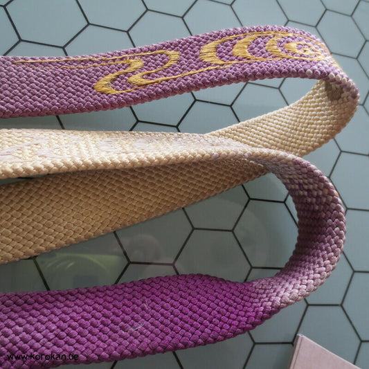 gesticktes Egasumi Nebelspiralenmuster Obijime, Seide / Lurer