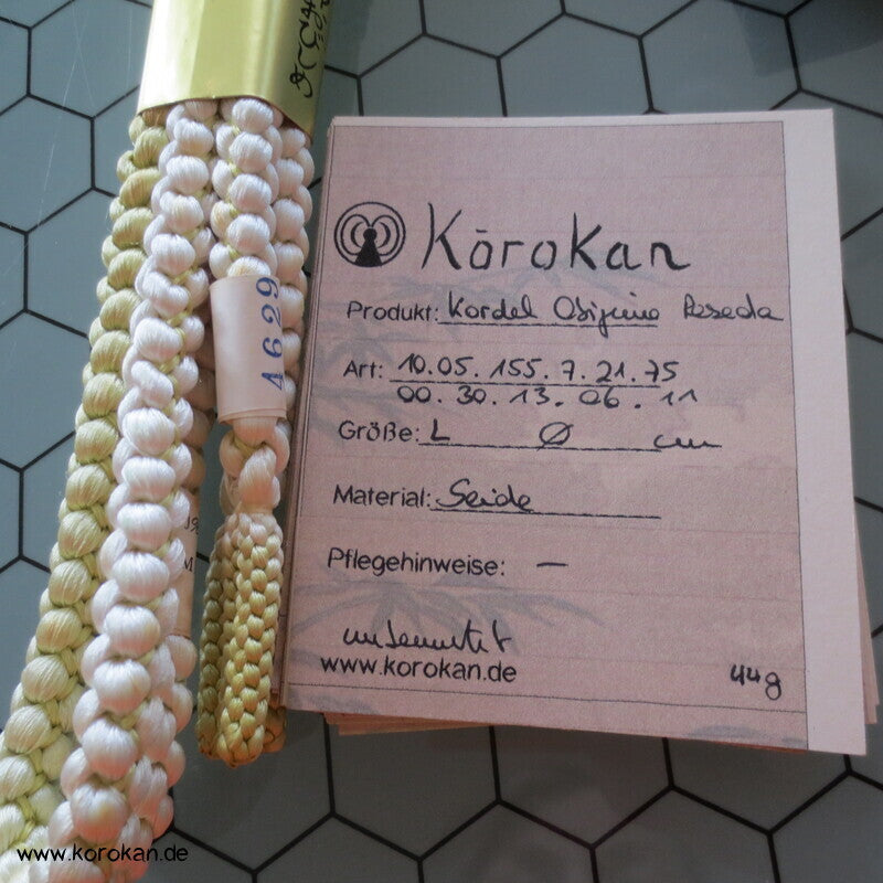 reseda weiß Verlaufs Kordel Obijime, neu