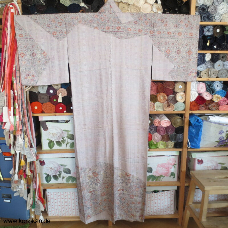 Calico Muster auf Jacquard Tsukesage (Homongi)