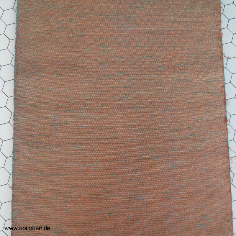 Fluss in beige grün auf braun Obi Seidenbrokat