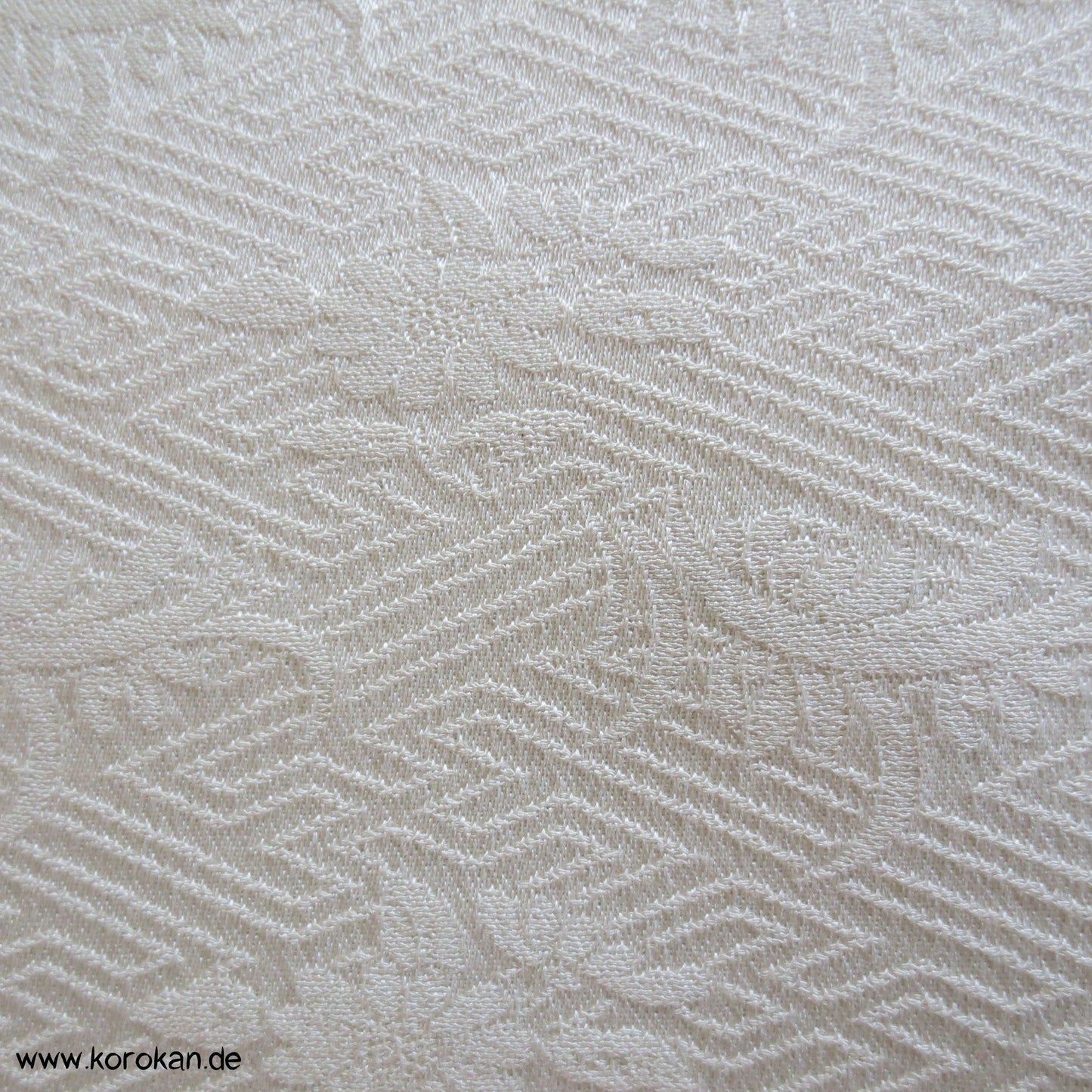 goldene Nebel und Schneeflocken Kimono Seidendamast