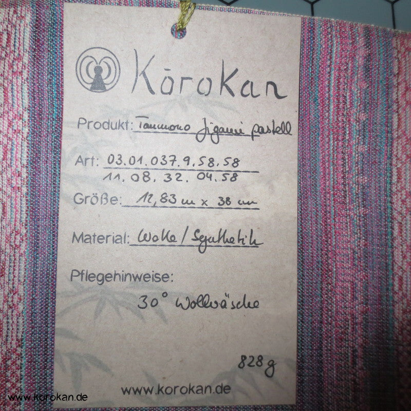 Jigami Fächer Patchwork Kimono Wolljacquard