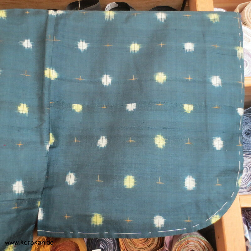 Meisen Komon Kimono Punkte in blaugrün