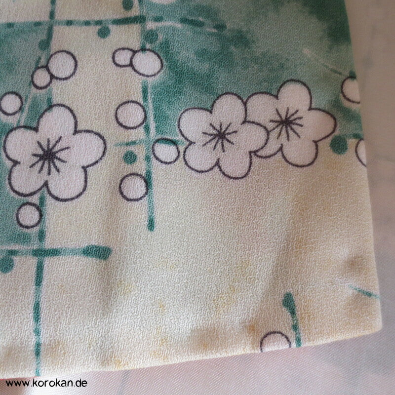 bunte Ume Pflaumen Blüten Komon Kimono