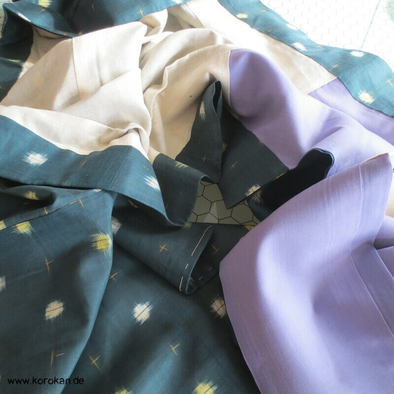 Meisen Komon Kimono Punkte in blaugrün
