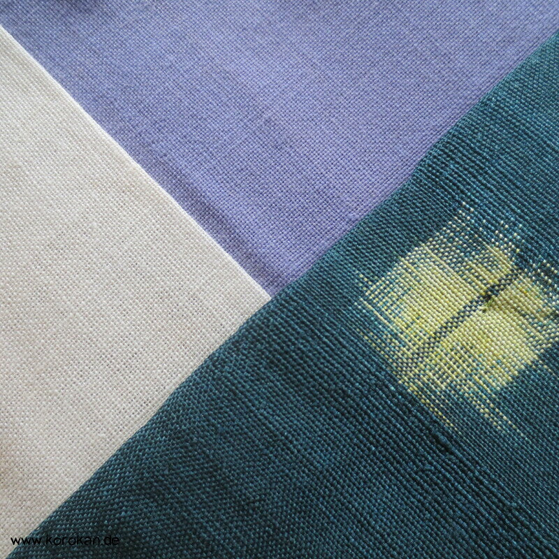 Meisen Komon Kimono Punkte in blaugrün