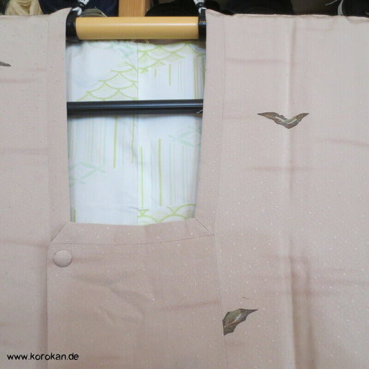 Felsen im altrosa Meer Michiyuki Jacke Seide