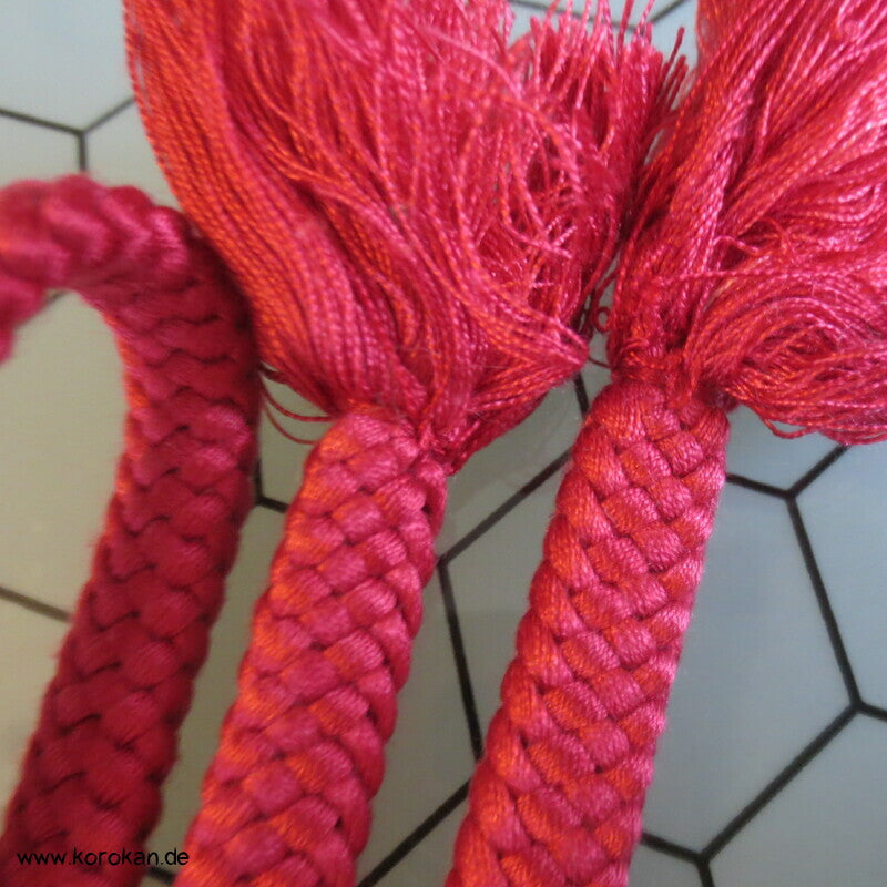 pink - weiß Verlaufsfarben Obijime, Seide, Koi