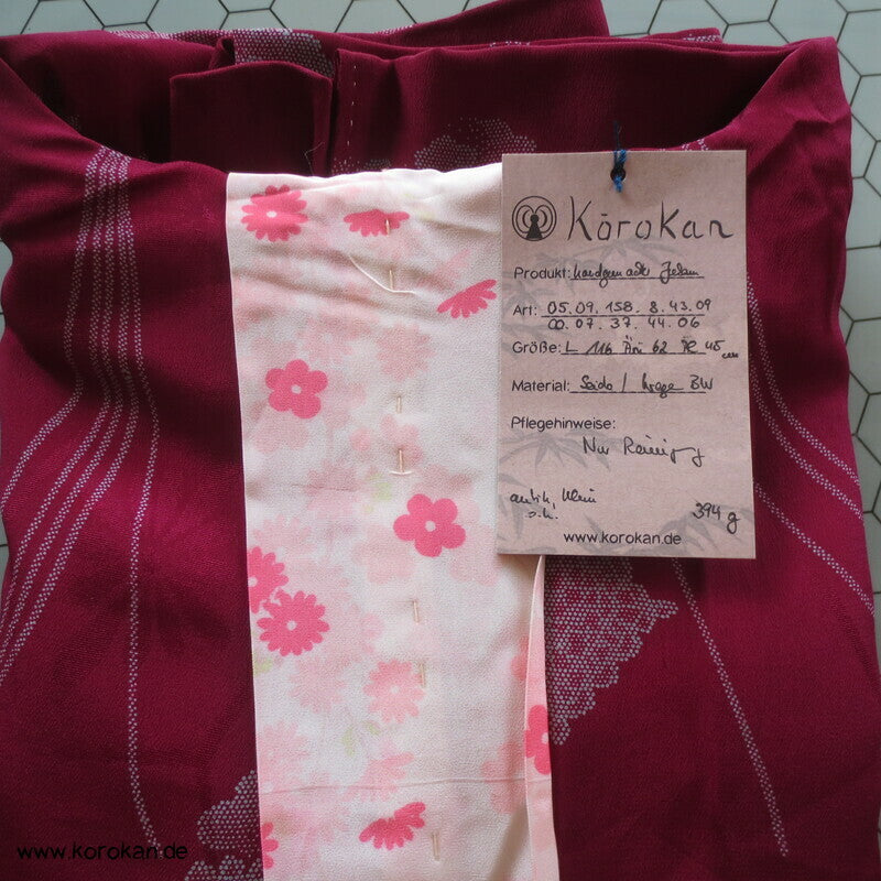 japanischer Kusudama Seide Juban Unterkimono