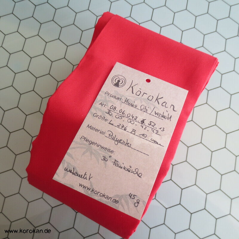 Date jime / Himo mit Mittelverstärkung rot