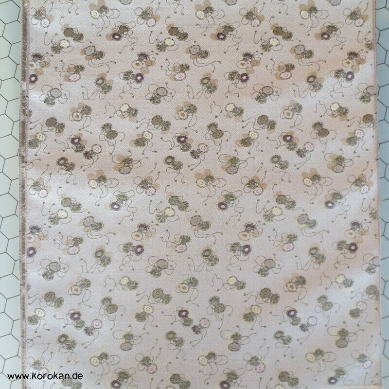 kleine Trommeln Kimono Wollmischgewebe Jacquard Tanmono