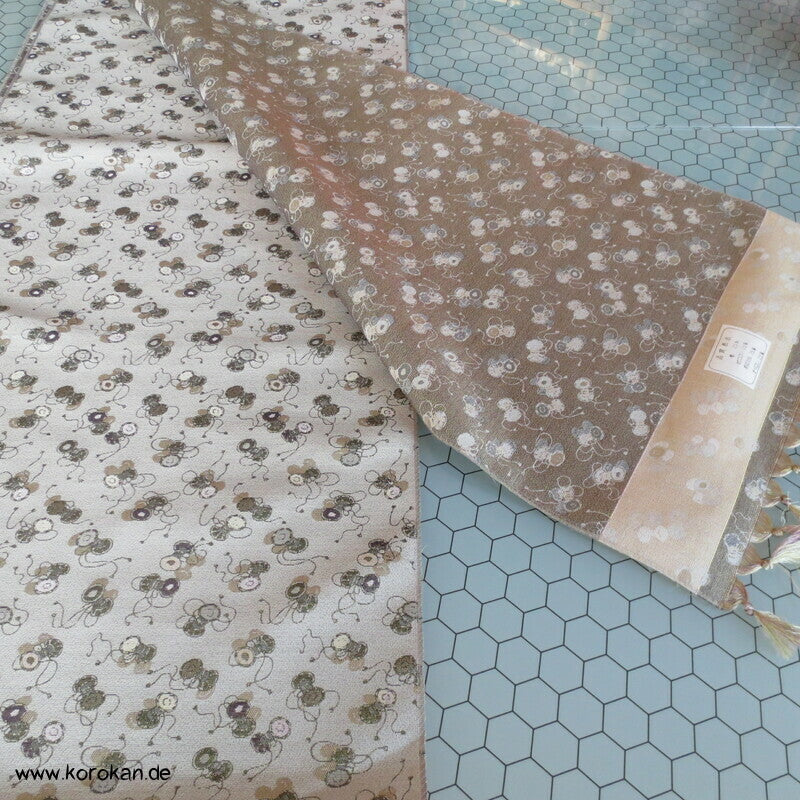 kleine Trommeln Kimono Wollmischgewebe Jacquard Tanmono